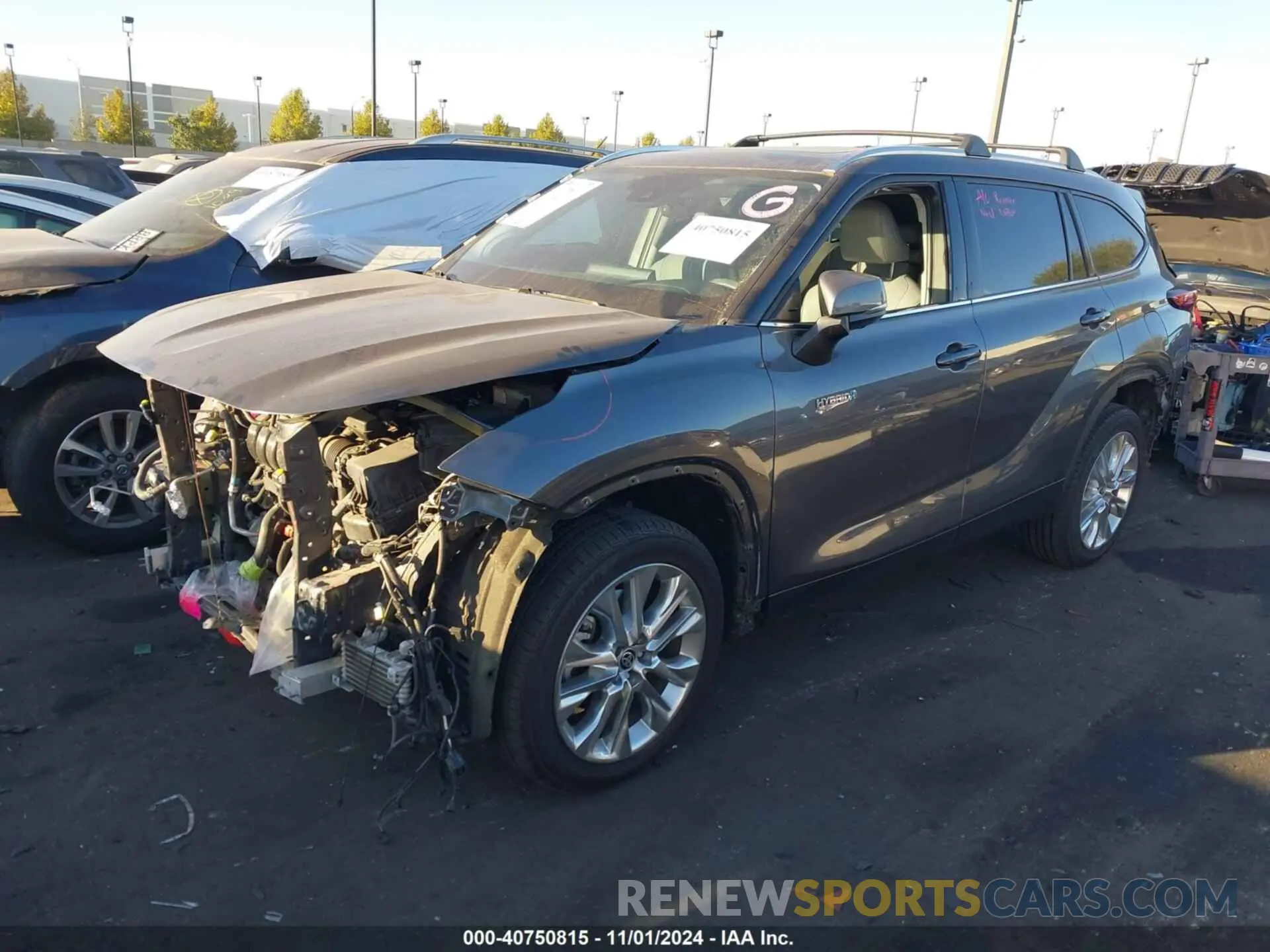 2 Photograph of a damaged car 5TDYARAH9MS007850 TOYOTA HIGHLANDER 2021