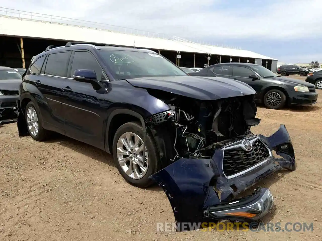 1 Photograph of a damaged car 5TDYZRAH0MS516072 TOYOTA HIGHLANDER 2021