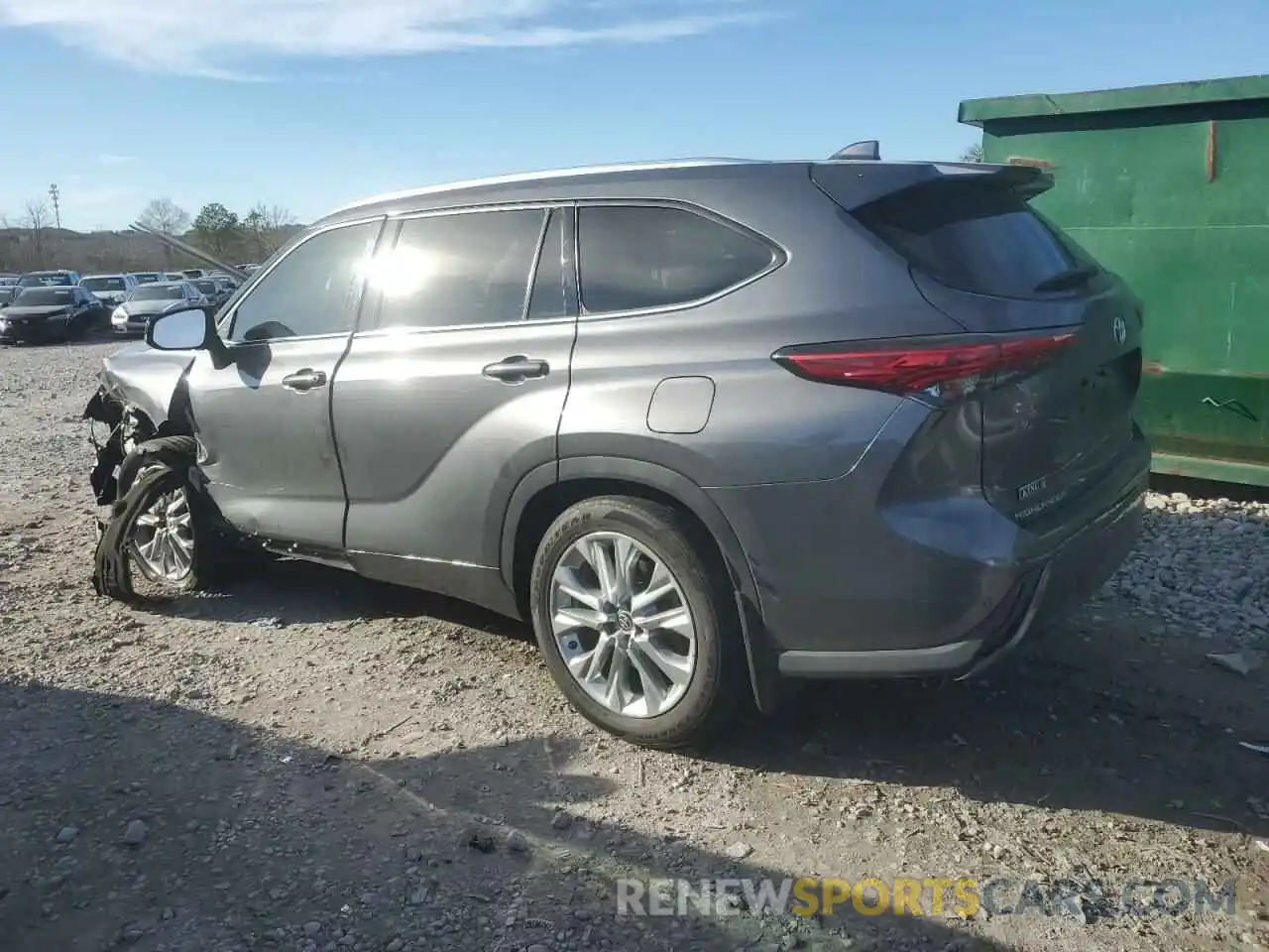 2 Photograph of a damaged car 5TDYZRAH1MS040298 TOYOTA HIGHLANDER 2021