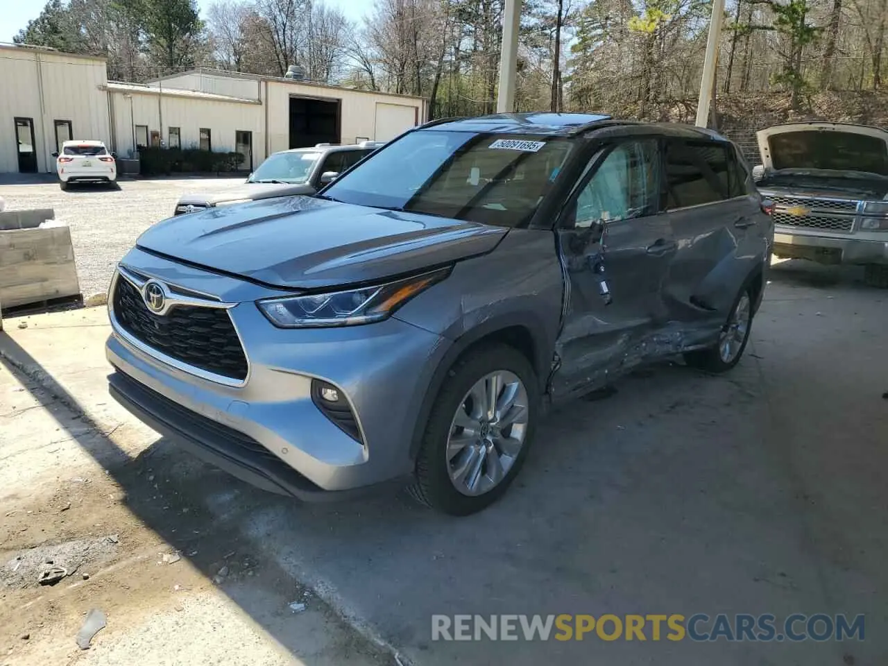 1 Photograph of a damaged car 5TDYZRAH1MS070112 TOYOTA HIGHLANDER 2021