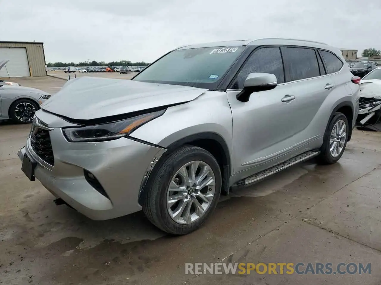 1 Photograph of a damaged car 5TDYZRAH2MS528921 TOYOTA HIGHLANDER 2021
