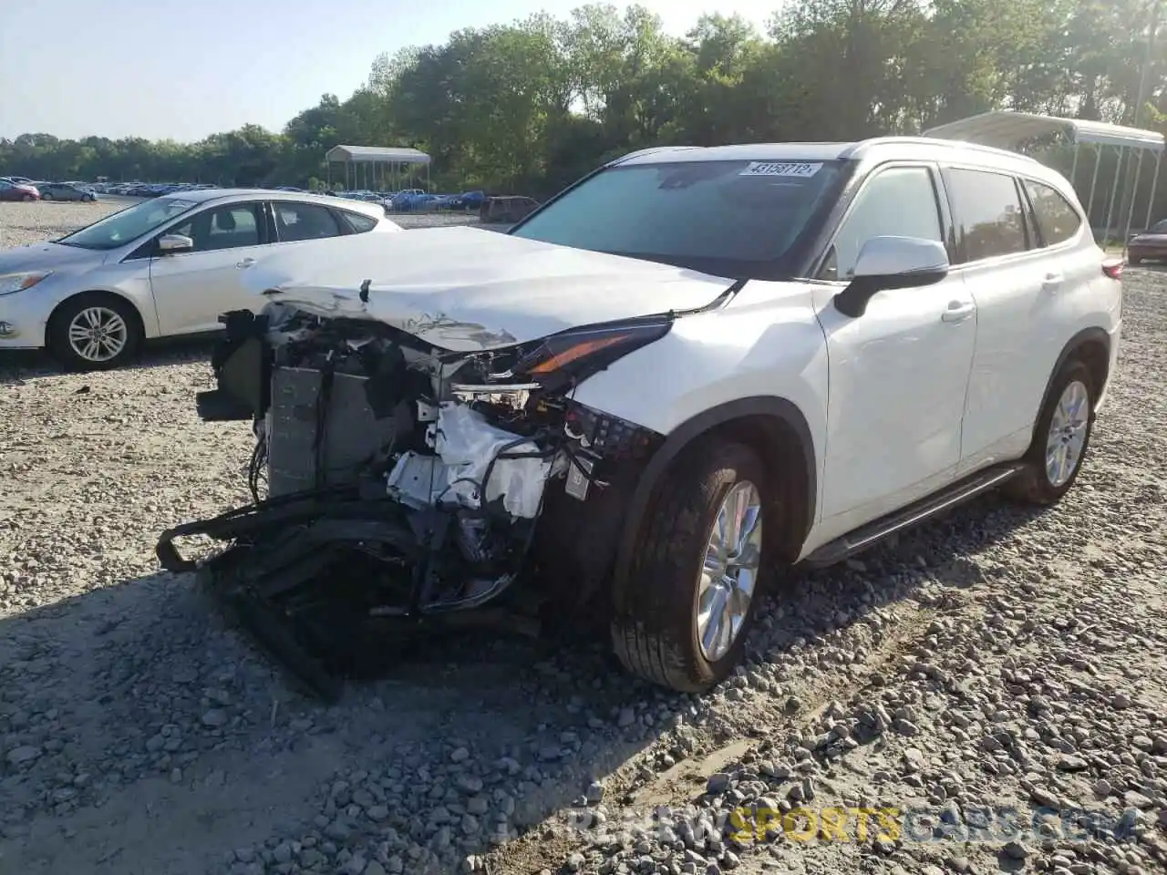 2 Photograph of a damaged car 5TDYZRAH3MS531097 TOYOTA HIGHLANDER 2021