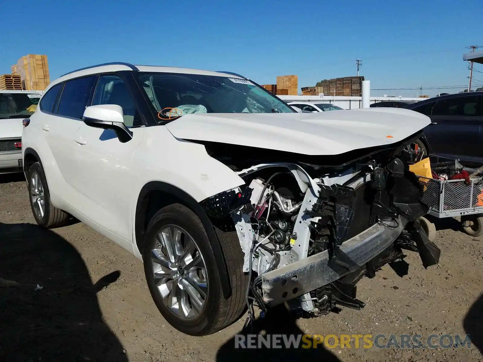 1 Photograph of a damaged car 5TDYZRAH4MS034981 TOYOTA HIGHLANDER 2021