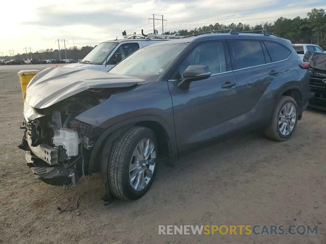 1 Photograph of a damaged car 5TDYZRAH4MS090015 TOYOTA HIGHLANDER 2021