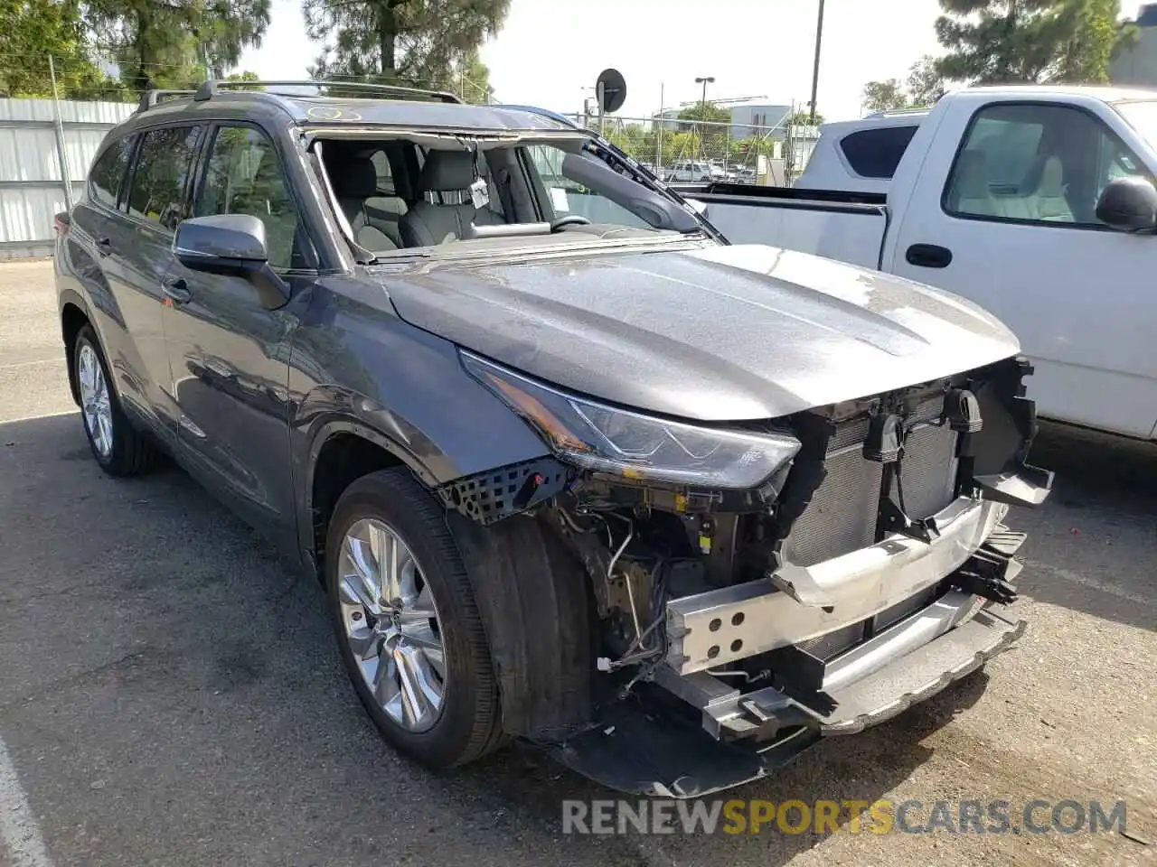 1 Photograph of a damaged car 5TDYZRAH5MS059310 TOYOTA HIGHLANDER 2021