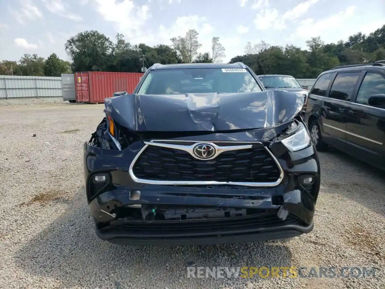 9 Photograph of a damaged car 5TDYZRAH6MS089450 TOYOTA HIGHLANDER 2021