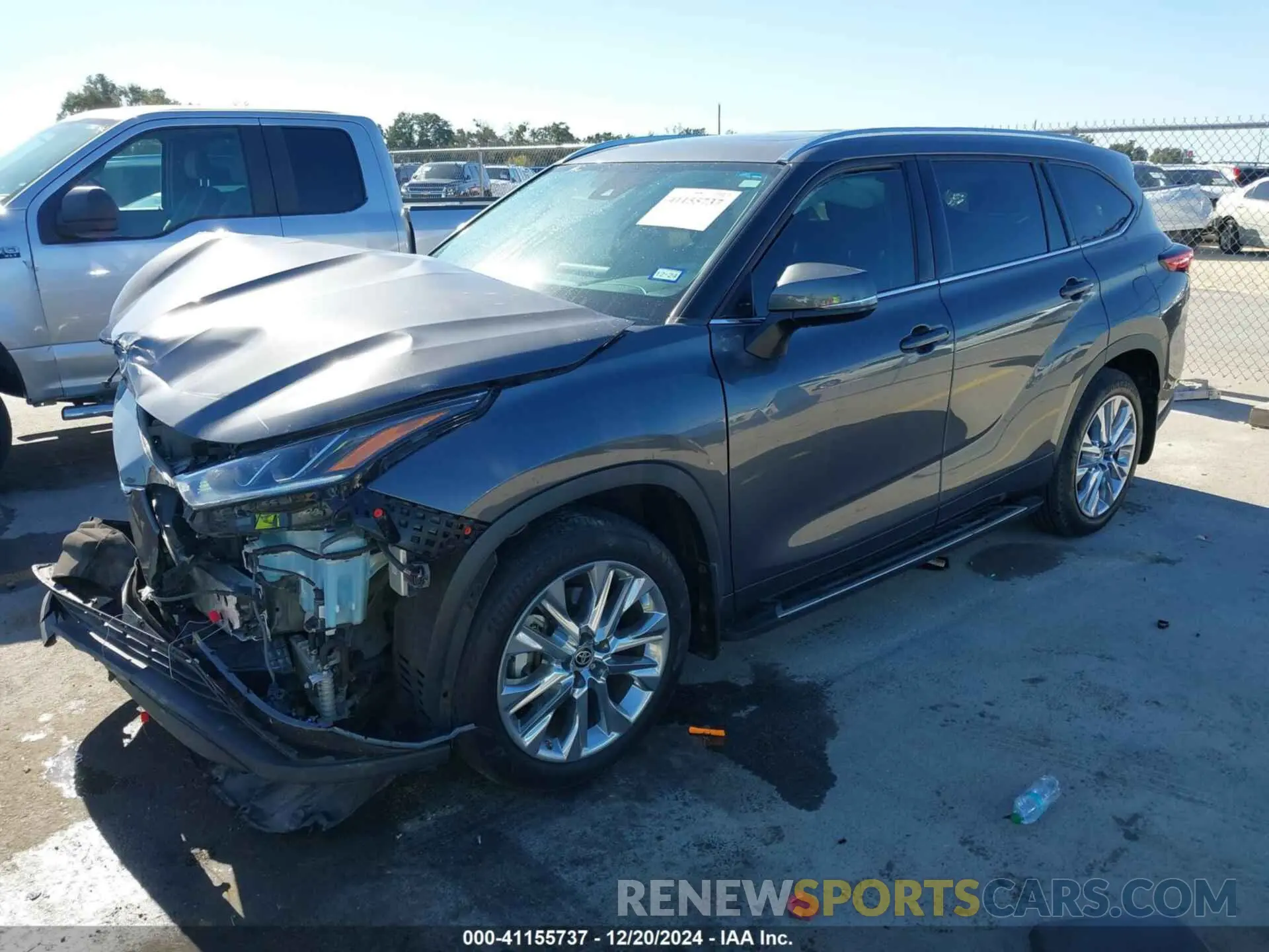 2 Photograph of a damaged car 5TDYZRAH8MS039844 TOYOTA HIGHLANDER 2021