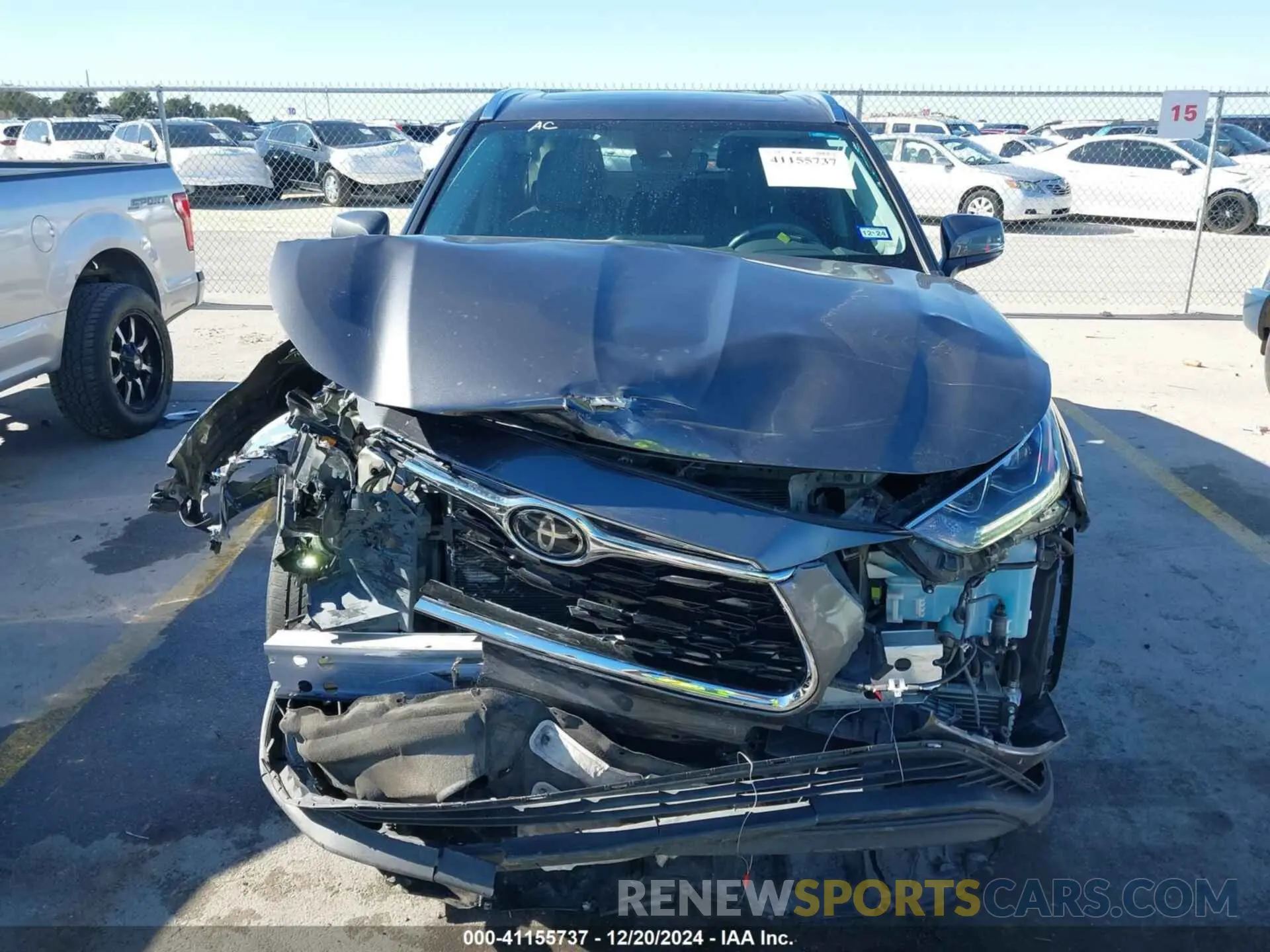 6 Photograph of a damaged car 5TDYZRAH8MS039844 TOYOTA HIGHLANDER 2021