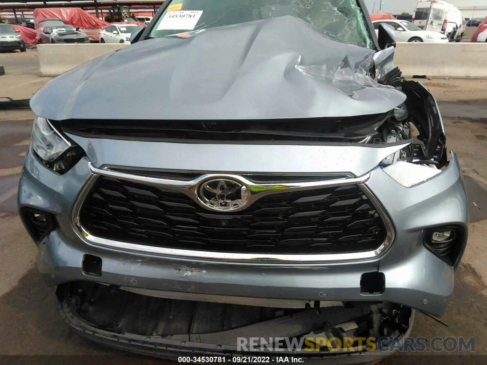 6 Photograph of a damaged car 5TDYZRAH8MS057793 TOYOTA HIGHLANDER 2021