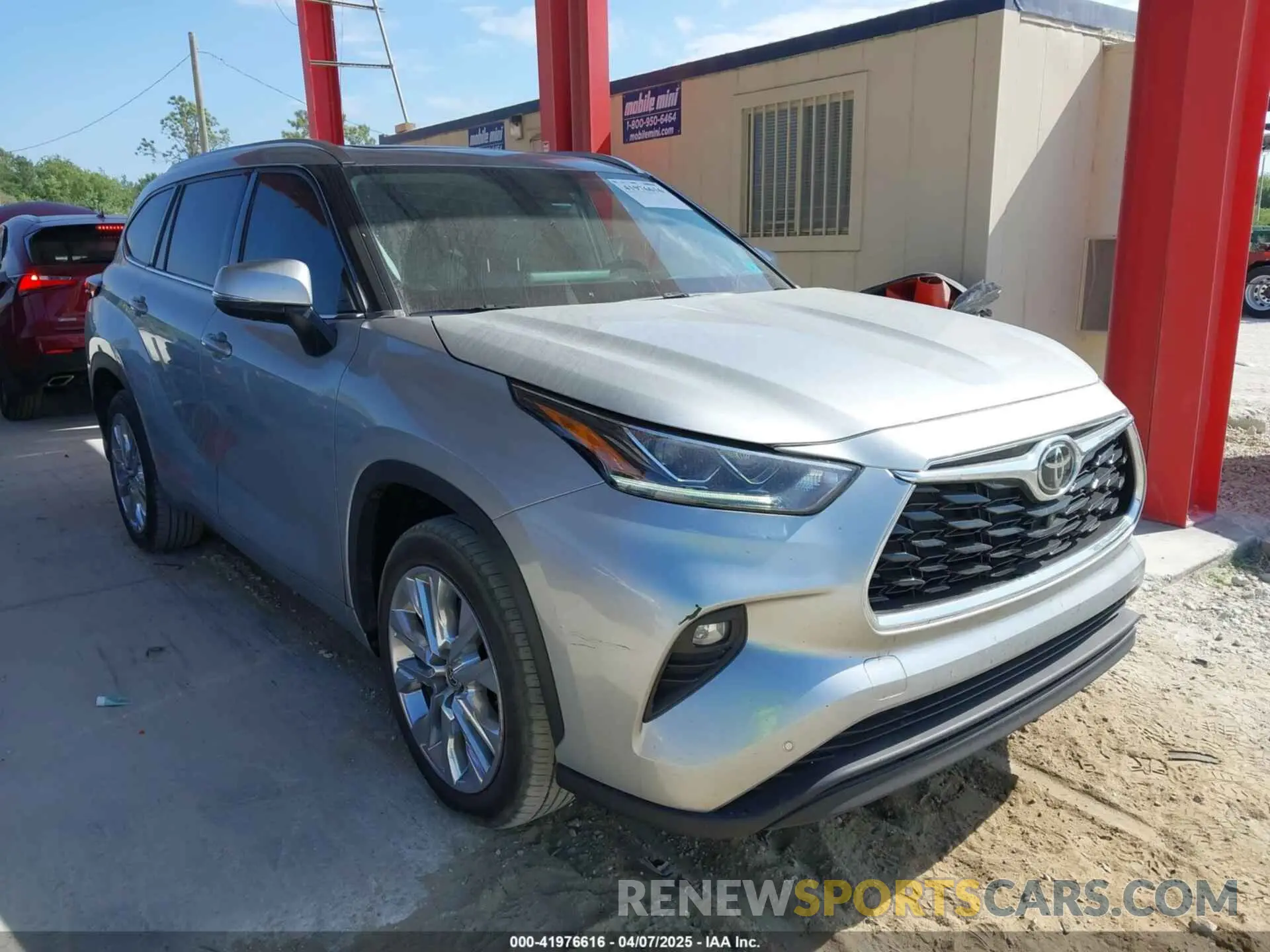 1 Photograph of a damaged car 5TDYZRAH8MS063996 TOYOTA HIGHLANDER 2021