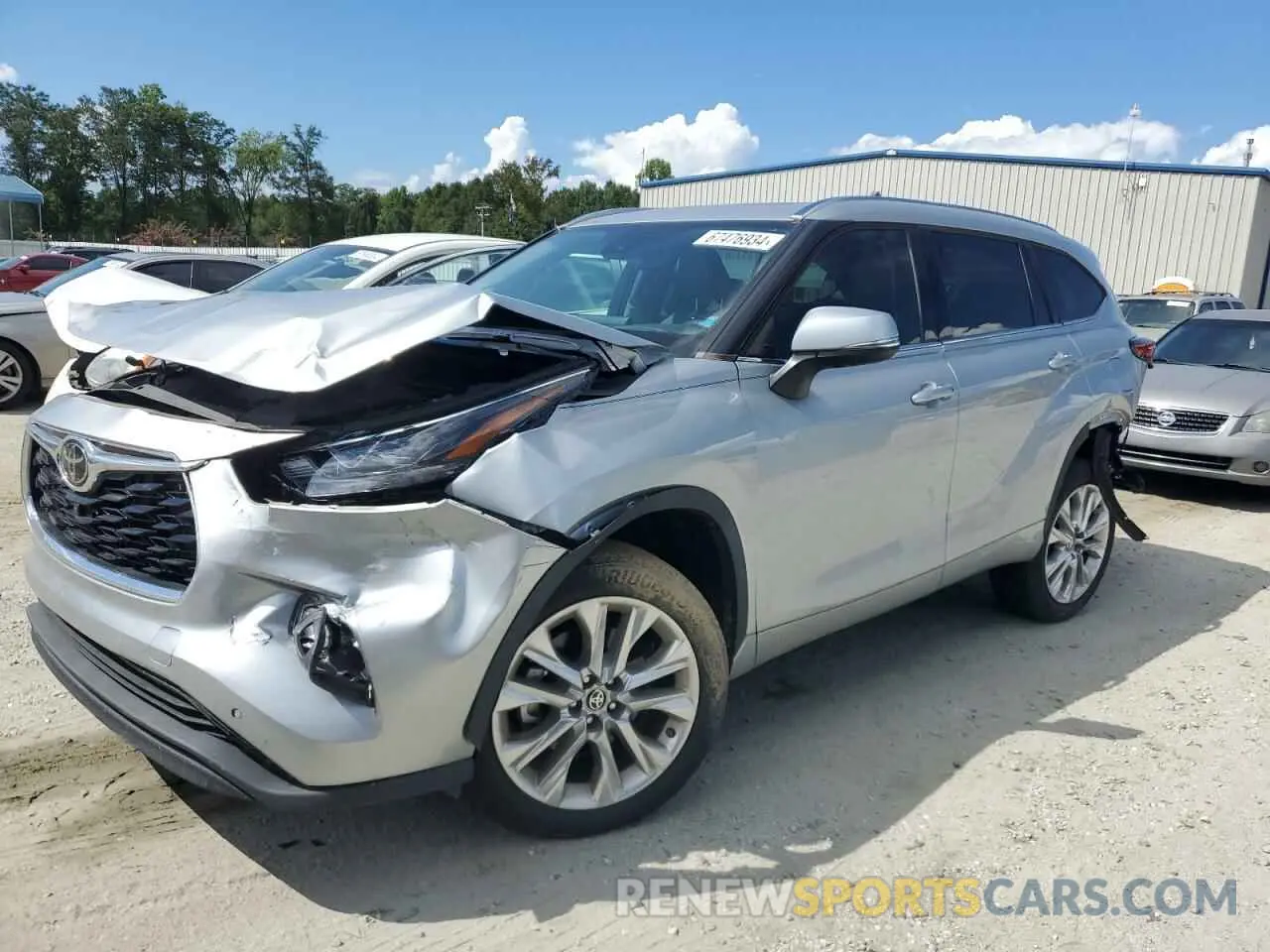 1 Photograph of a damaged car 5TDYZRAH9MS526695 TOYOTA HIGHLANDER 2021
