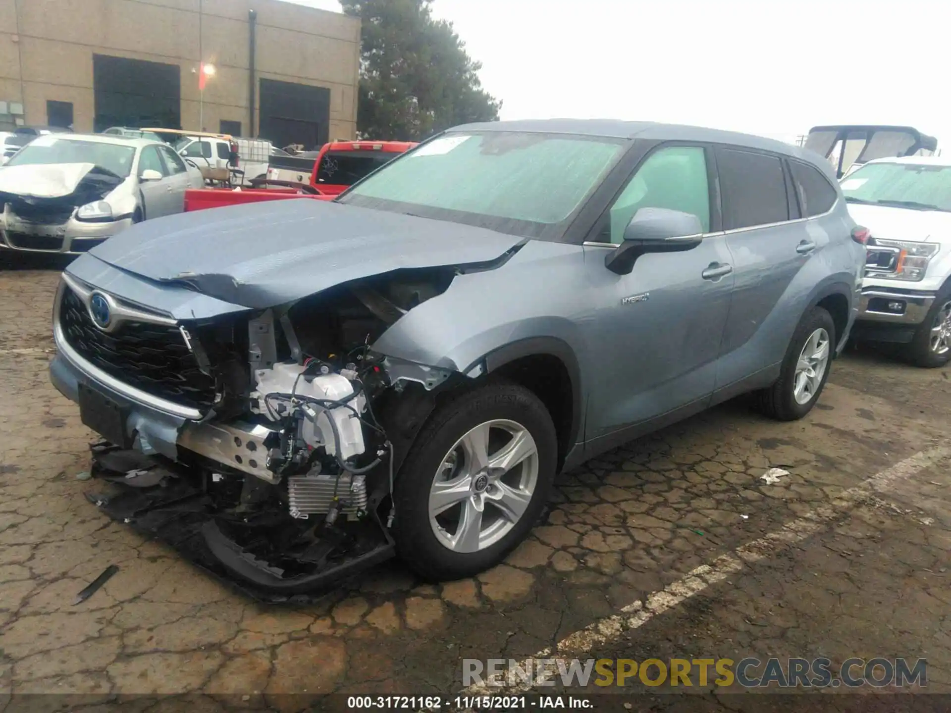 2 Photograph of a damaged car 5TDZARAH9MS006248 TOYOTA HIGHLANDER 2021