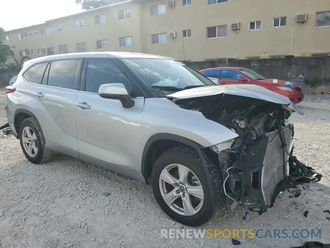 4 Photograph of a damaged car 5TDZZRAH0MS066492 TOYOTA HIGHLANDER 2021