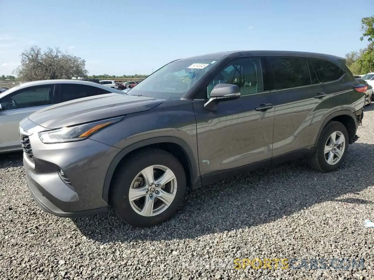 1 Photograph of a damaged car 5TDZZRAH1MS086847 TOYOTA HIGHLANDER 2021