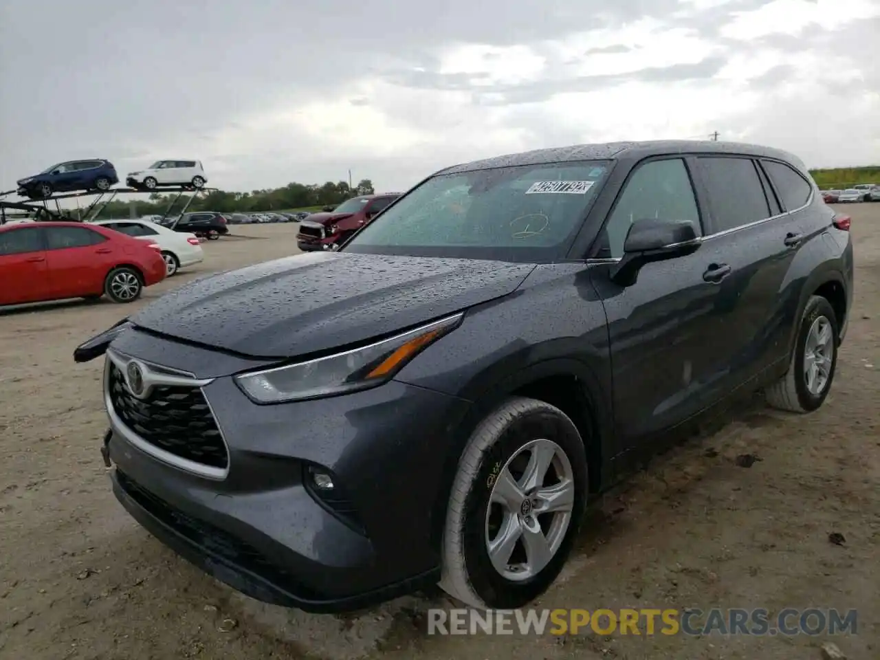 2 Photograph of a damaged car 5TDZZRAH1MS515825 TOYOTA HIGHLANDER 2021