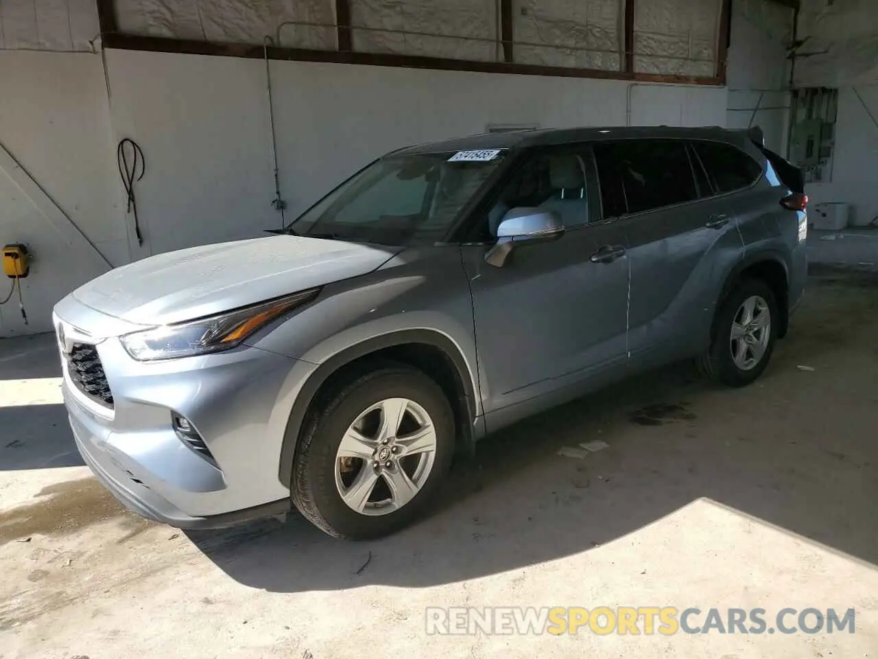 1 Photograph of a damaged car 5TDZZRAH2MS041531 TOYOTA HIGHLANDER 2021