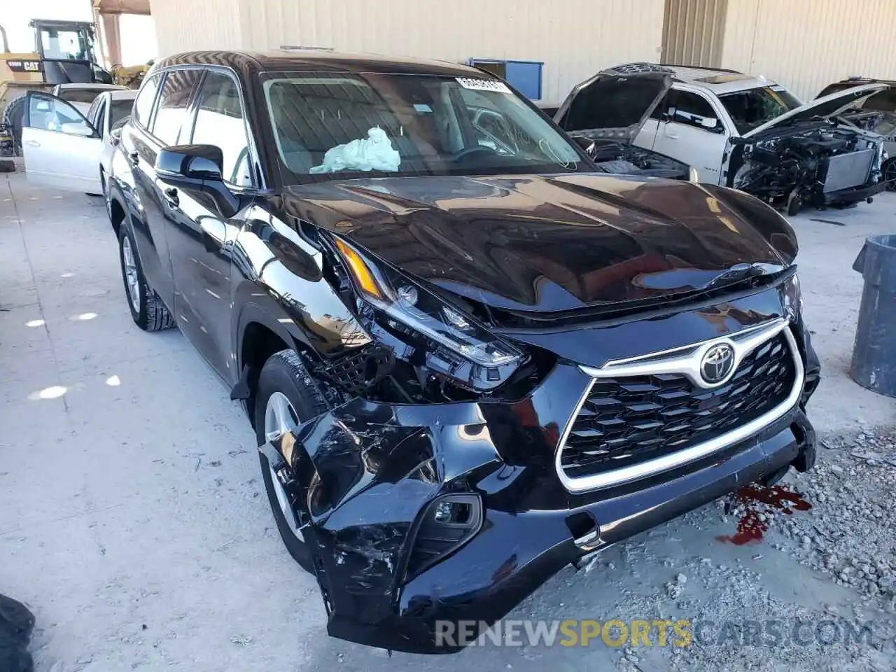 1 Photograph of a damaged car 5TDZZRAH2MS047085 TOYOTA HIGHLANDER 2021