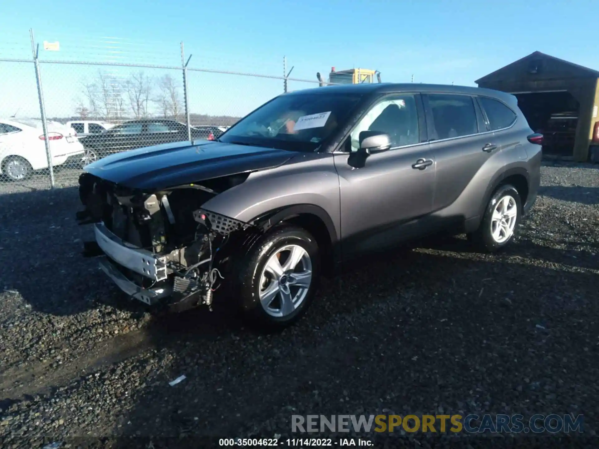 2 Photograph of a damaged car 5TDZZRAH2MS086405 TOYOTA HIGHLANDER 2021