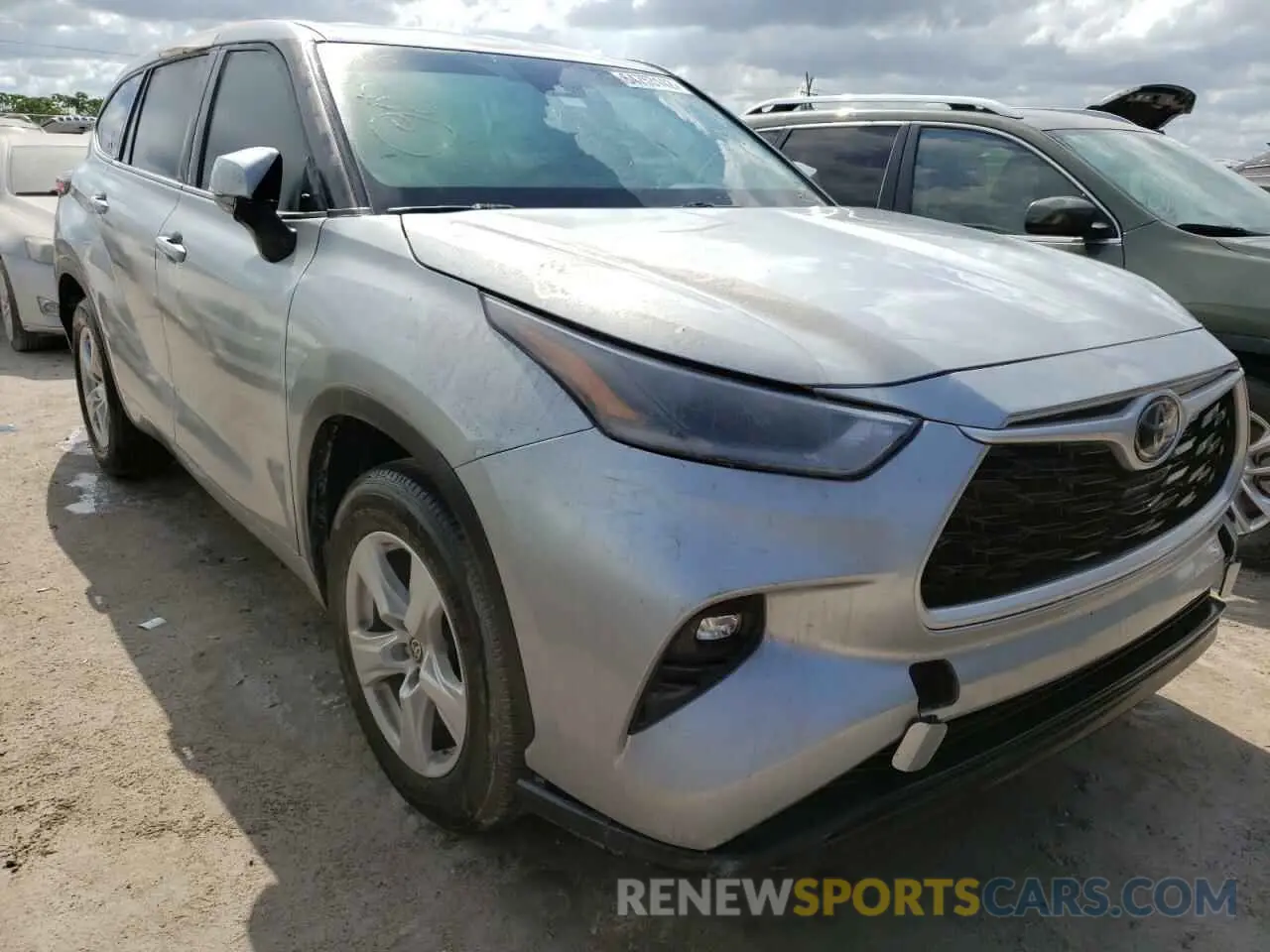 1 Photograph of a damaged car 5TDZZRAH2MS515414 TOYOTA HIGHLANDER 2021