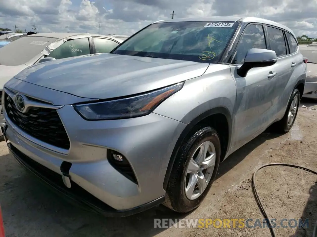 2 Photograph of a damaged car 5TDZZRAH2MS515414 TOYOTA HIGHLANDER 2021