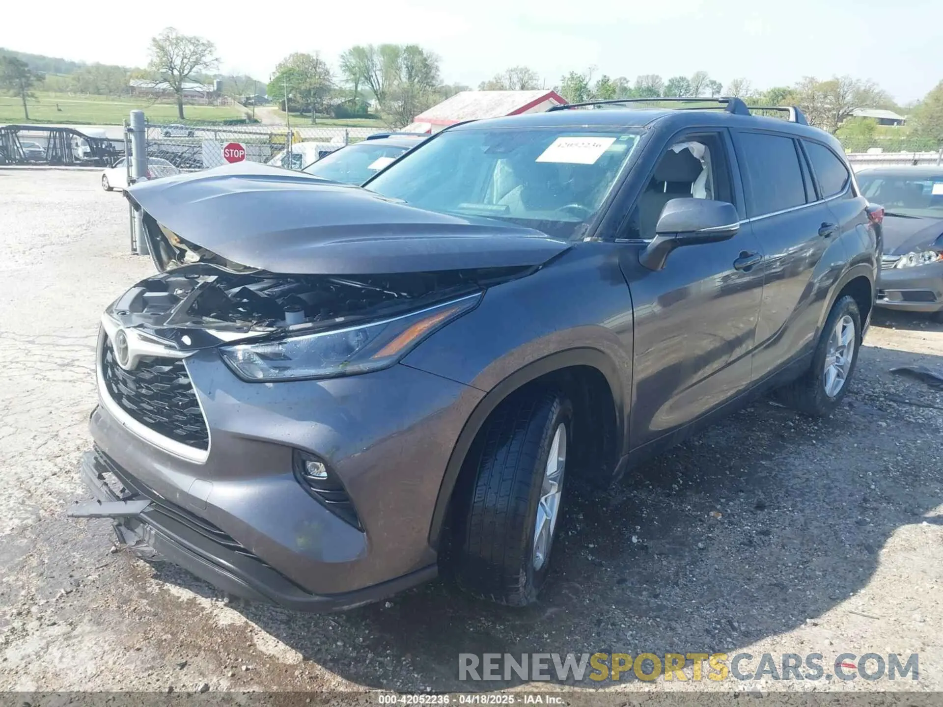 2 Photograph of a damaged car 5TDZZRAH3MS523182 TOYOTA HIGHLANDER 2021
