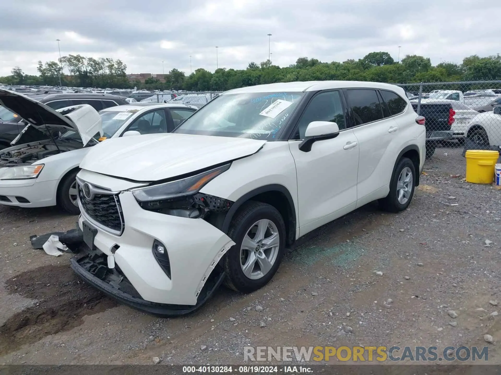 2 Photograph of a damaged car 5TDZZRAH3MS528611 TOYOTA HIGHLANDER 2021