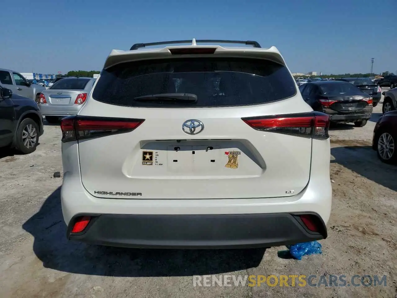 6 Photograph of a damaged car 5TDZZRAH4MS032992 TOYOTA HIGHLANDER 2021