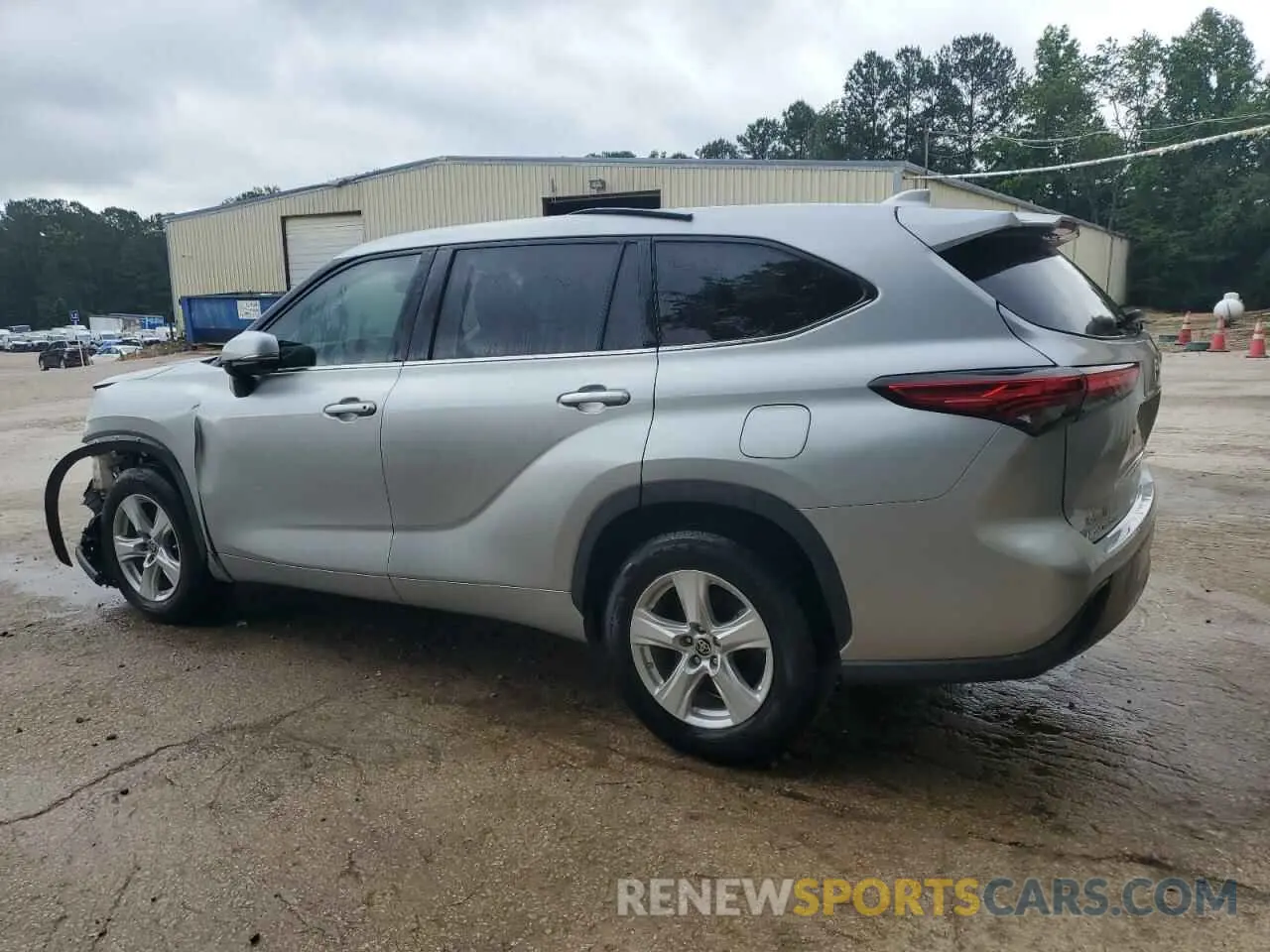 2 Photograph of a damaged car 5TDZZRAH4MS522381 TOYOTA HIGHLANDER 2021