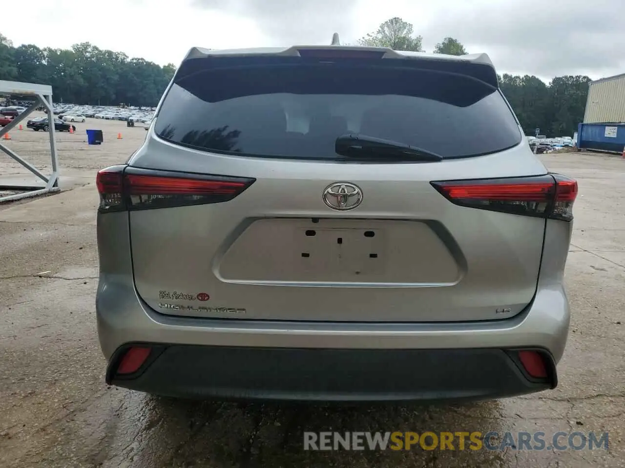 6 Photograph of a damaged car 5TDZZRAH4MS522381 TOYOTA HIGHLANDER 2021