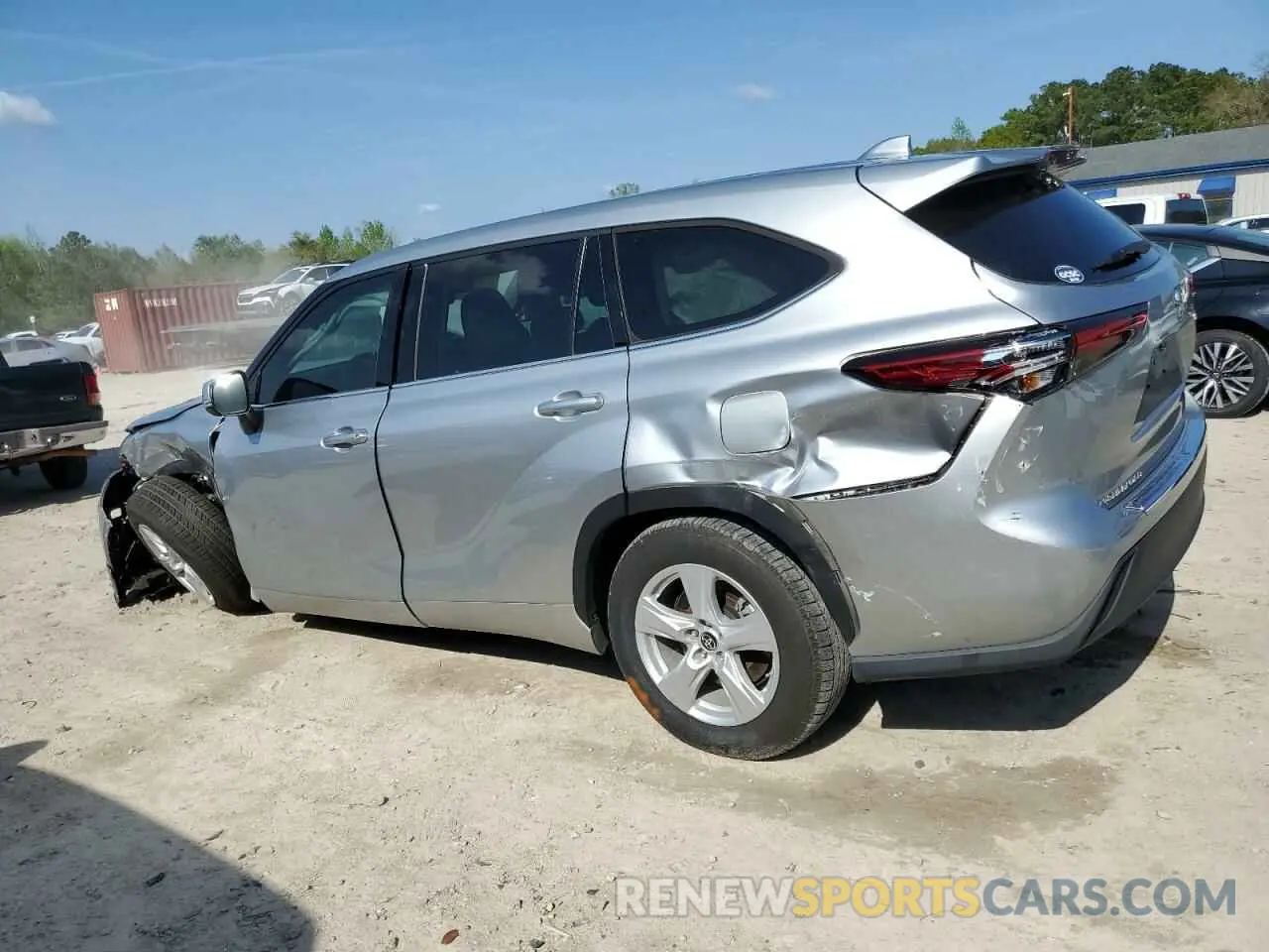 2 Photograph of a damaged car 5TDZZRAH5MS054628 TOYOTA HIGHLANDER 2021