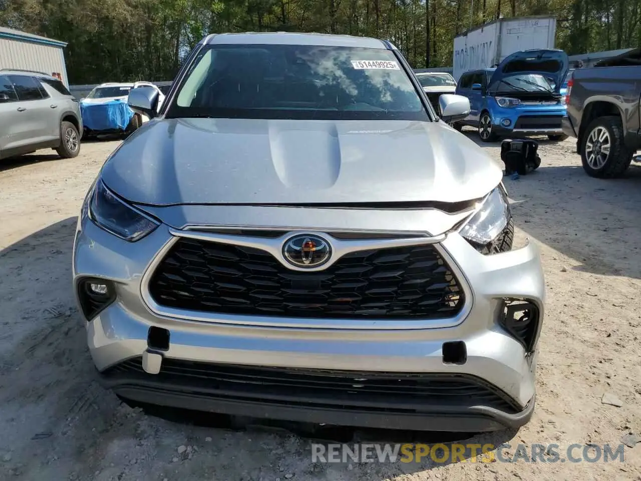 5 Photograph of a damaged car 5TDZZRAH5MS054628 TOYOTA HIGHLANDER 2021