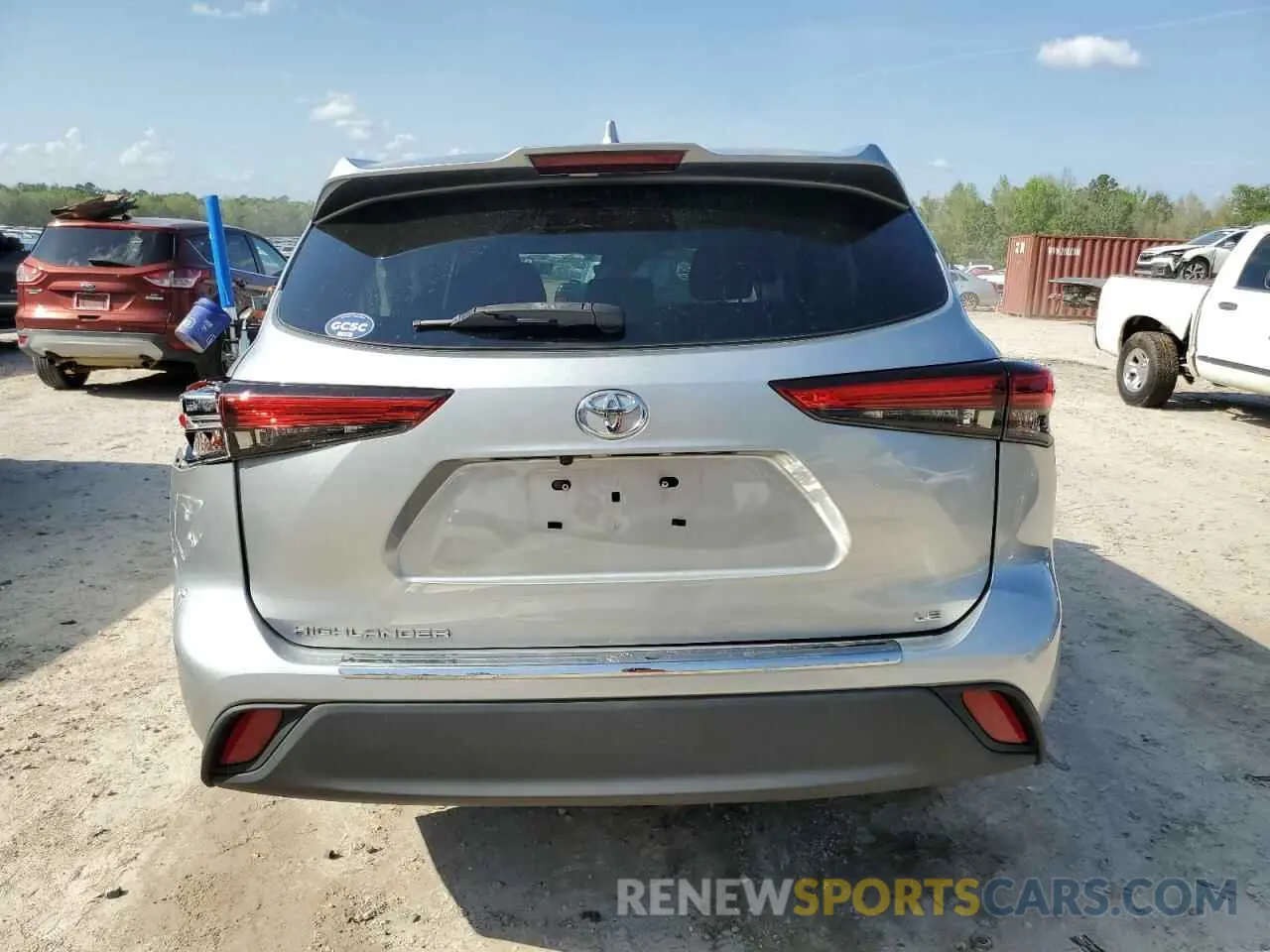 6 Photograph of a damaged car 5TDZZRAH5MS054628 TOYOTA HIGHLANDER 2021