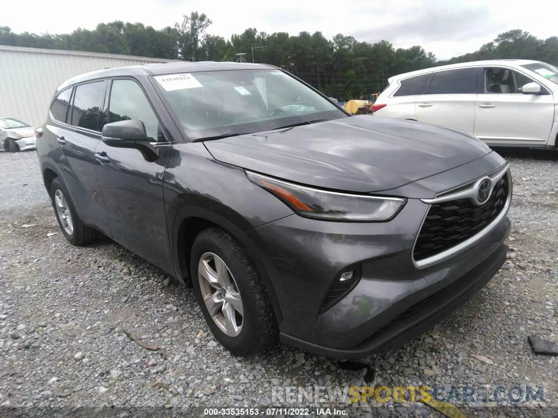 1 Photograph of a damaged car 5TDZZRAH5MS067153 TOYOTA HIGHLANDER 2021