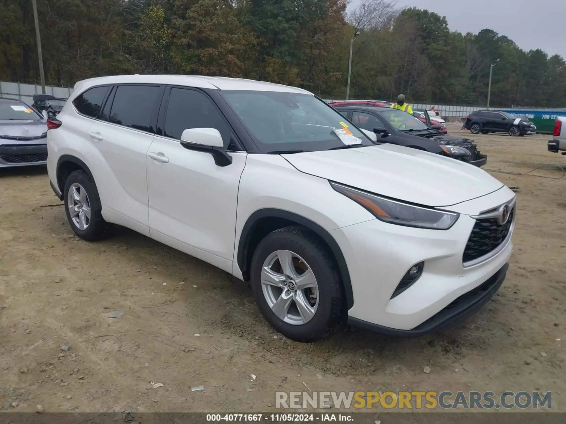 1 Photograph of a damaged car 5TDZZRAH6MS048255 TOYOTA HIGHLANDER 2021