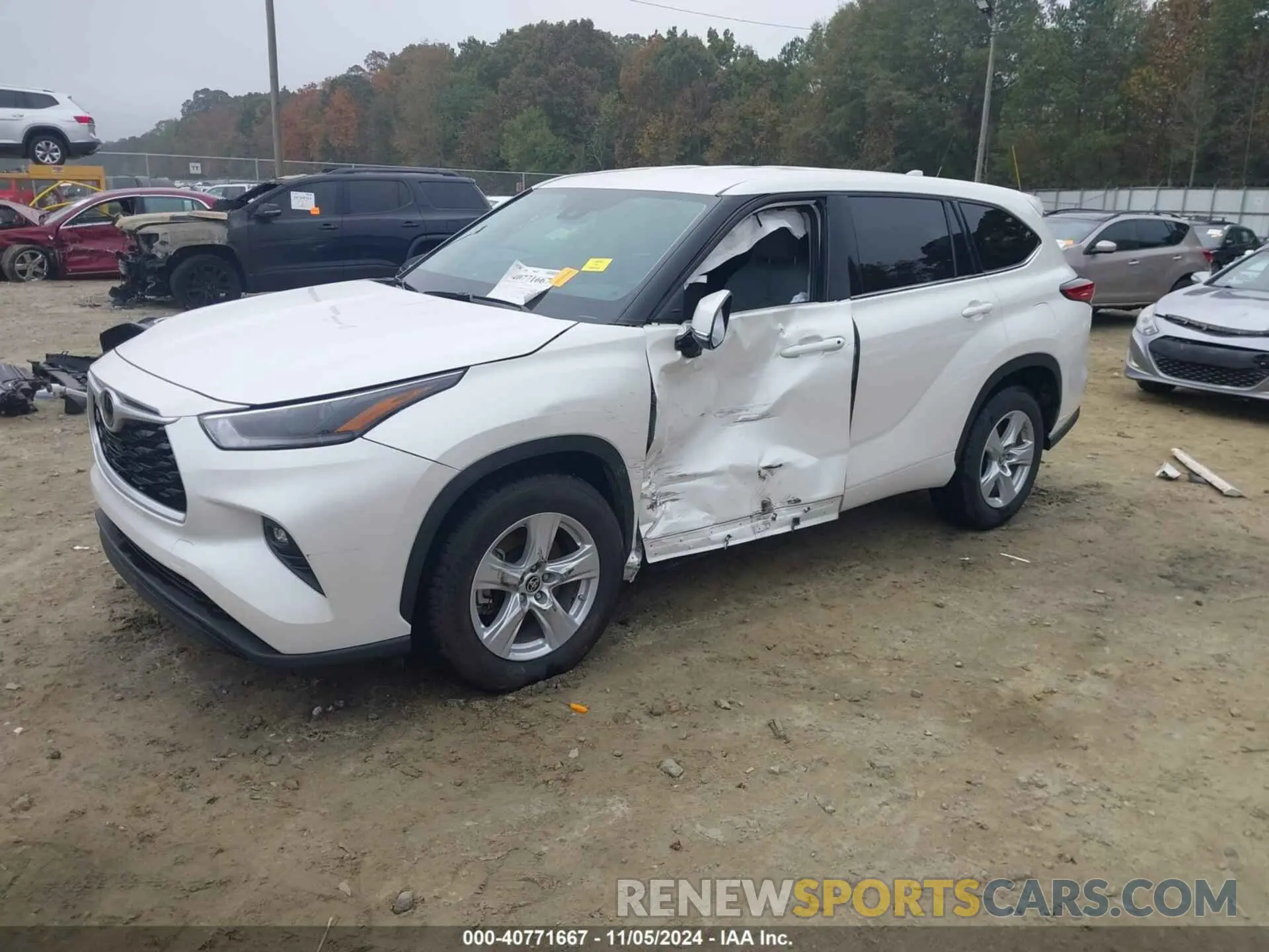 2 Photograph of a damaged car 5TDZZRAH6MS048255 TOYOTA HIGHLANDER 2021