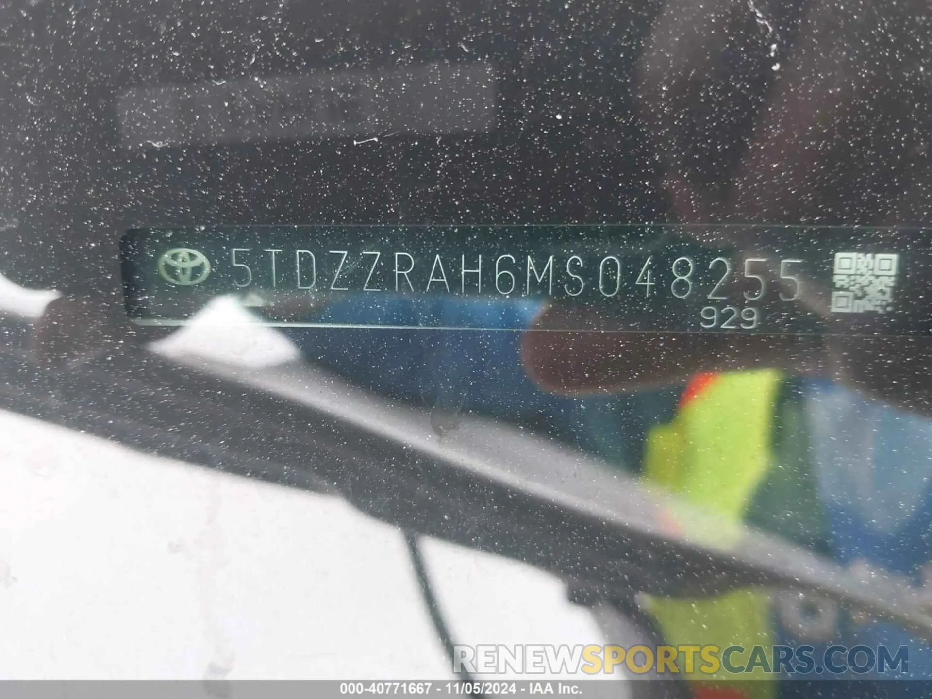9 Photograph of a damaged car 5TDZZRAH6MS048255 TOYOTA HIGHLANDER 2021