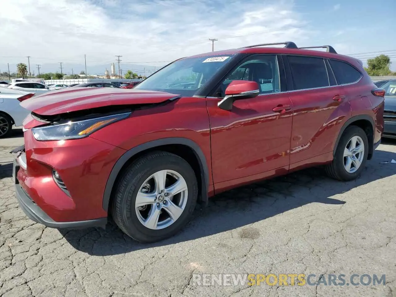 1 Photograph of a damaged car 5TDZZRAH6MS059871 TOYOTA HIGHLANDER 2021