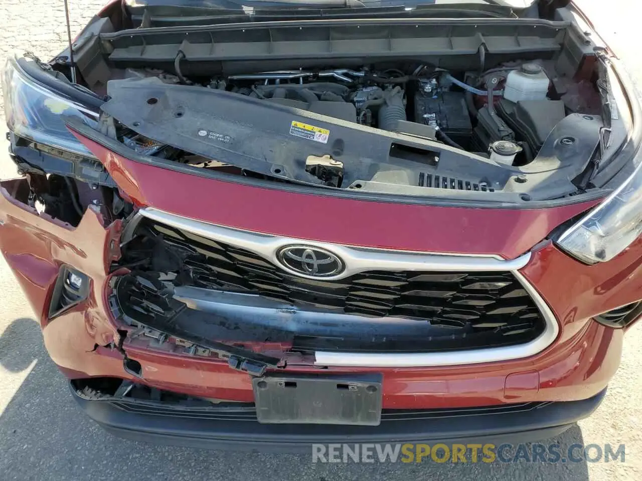 12 Photograph of a damaged car 5TDZZRAH6MS059871 TOYOTA HIGHLANDER 2021