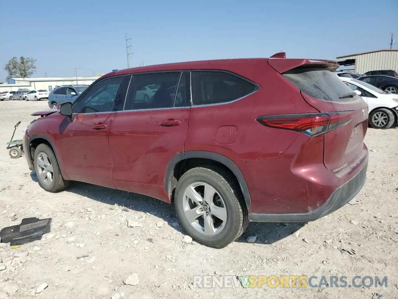 2 Photograph of a damaged car 5TDZZRAH6MS086794 TOYOTA HIGHLANDER 2021