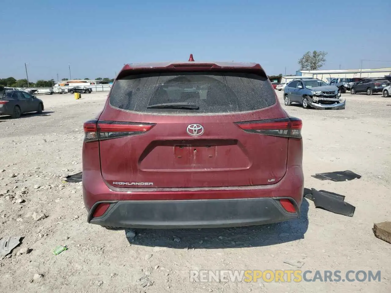 6 Photograph of a damaged car 5TDZZRAH6MS086794 TOYOTA HIGHLANDER 2021