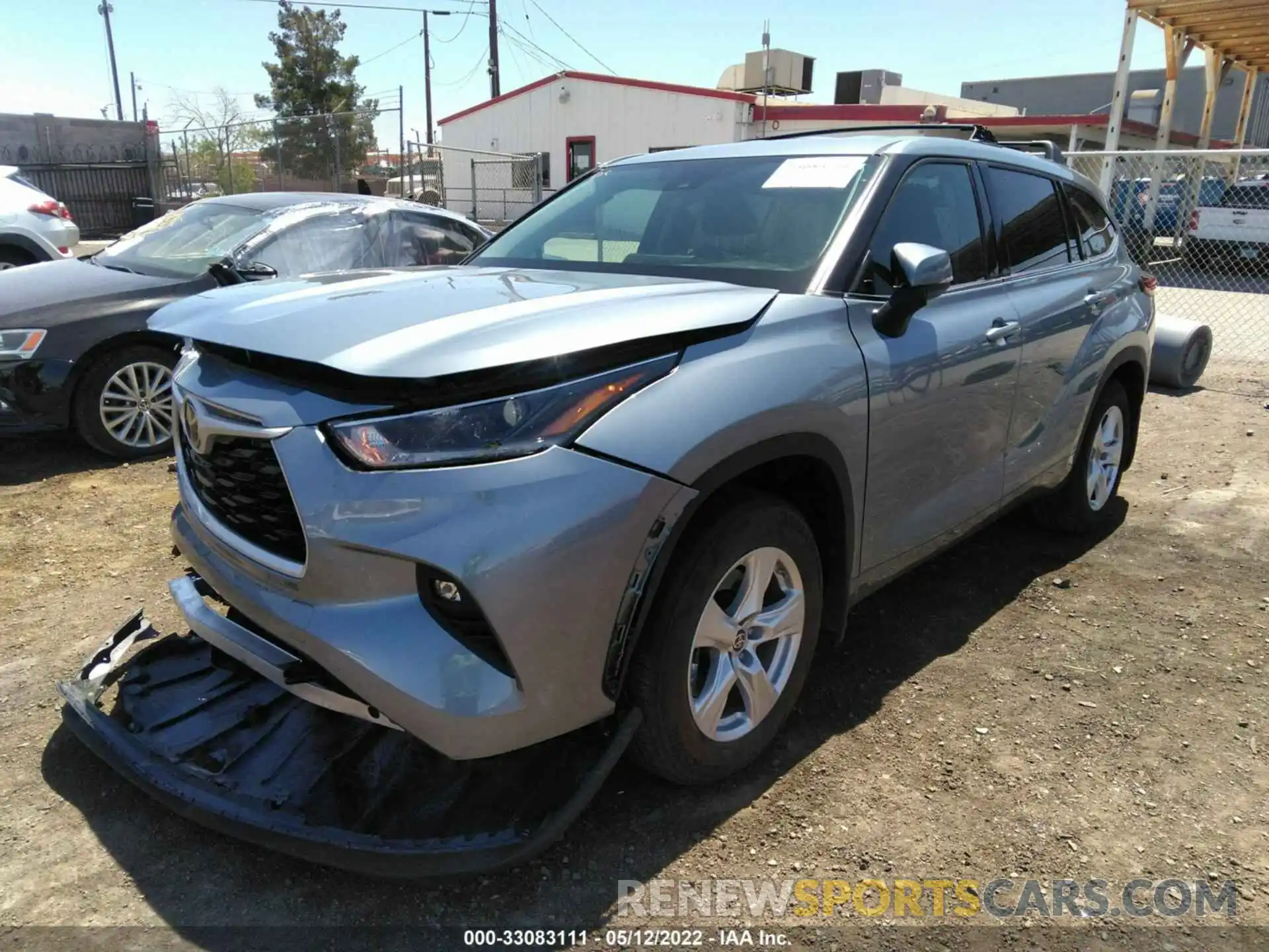 2 Photograph of a damaged car 5TDZZRAH6MS087508 TOYOTA HIGHLANDER 2021