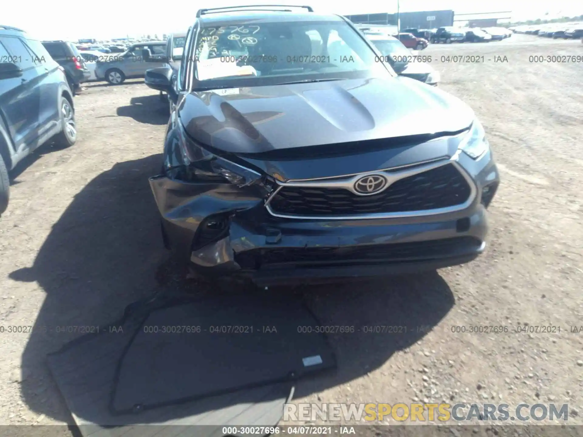 6 Photograph of a damaged car 5TDZZRAH7MS046188 TOYOTA HIGHLANDER 2021