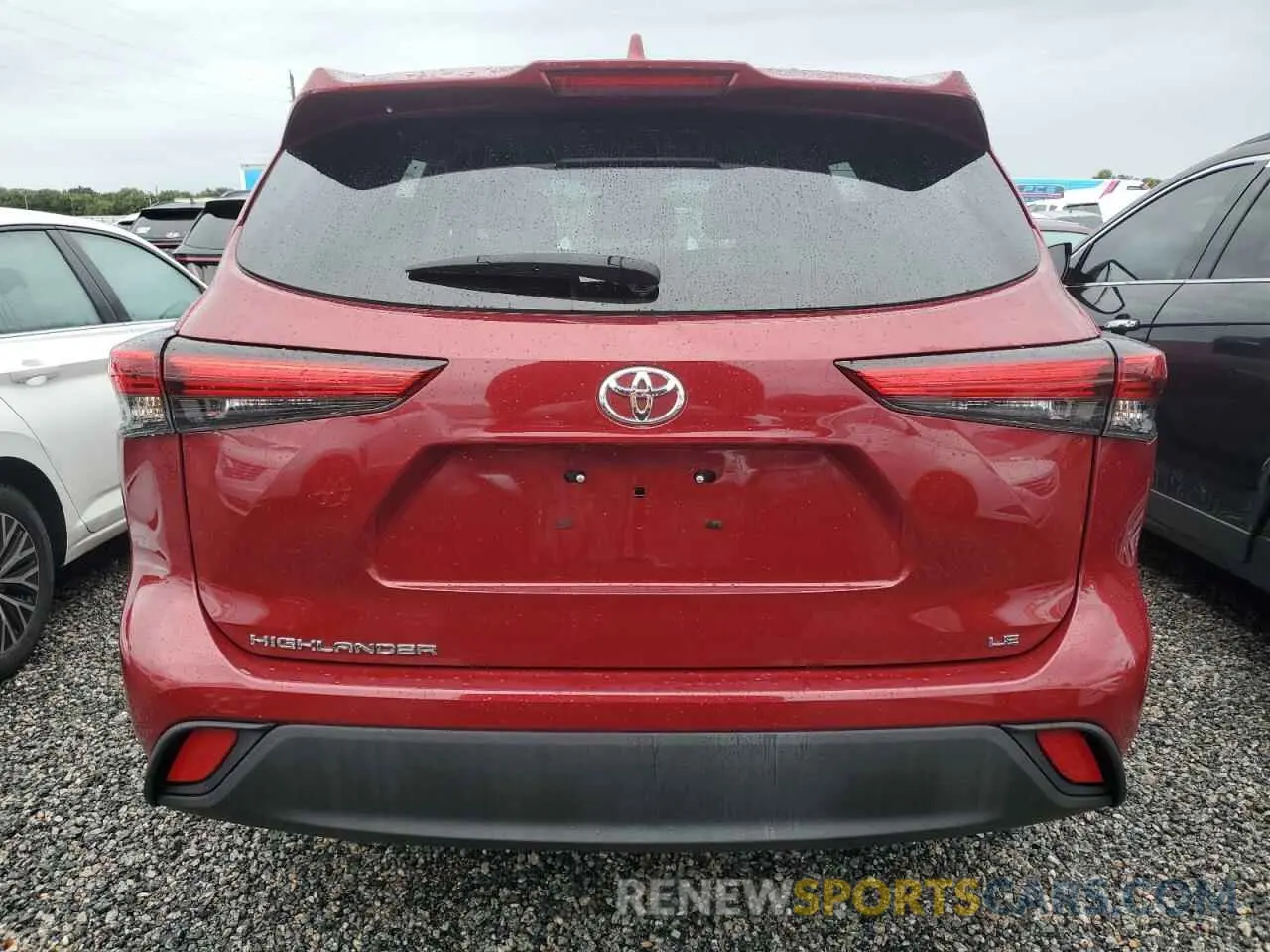 6 Photograph of a damaged car 5TDZZRAH7MS061063 TOYOTA HIGHLANDER 2021