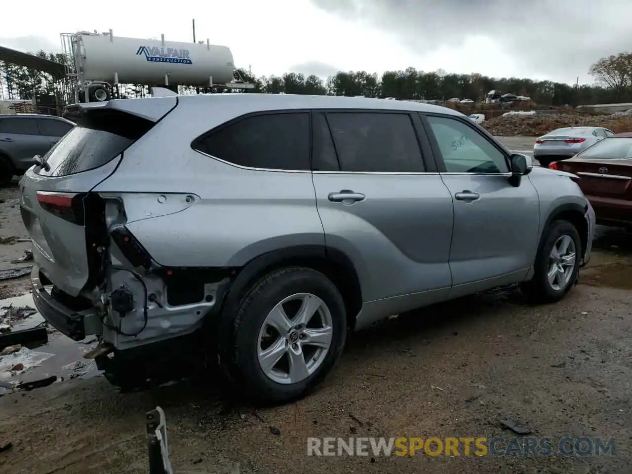 3 Photograph of a damaged car 5TDZZRAH7MS515909 TOYOTA HIGHLANDER 2021