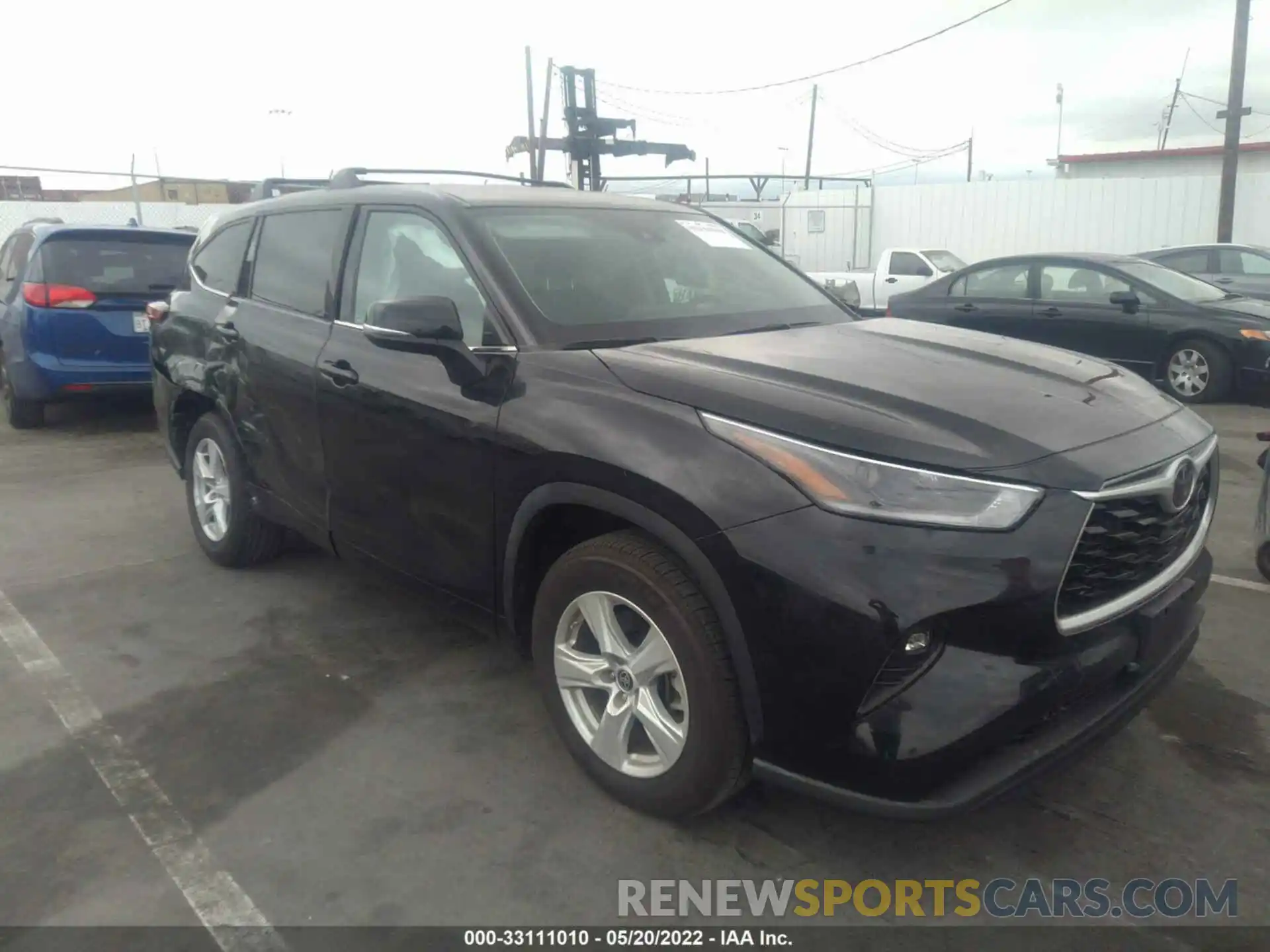 1 Photograph of a damaged car 5TDZZRAH7MS528997 TOYOTA HIGHLANDER 2021