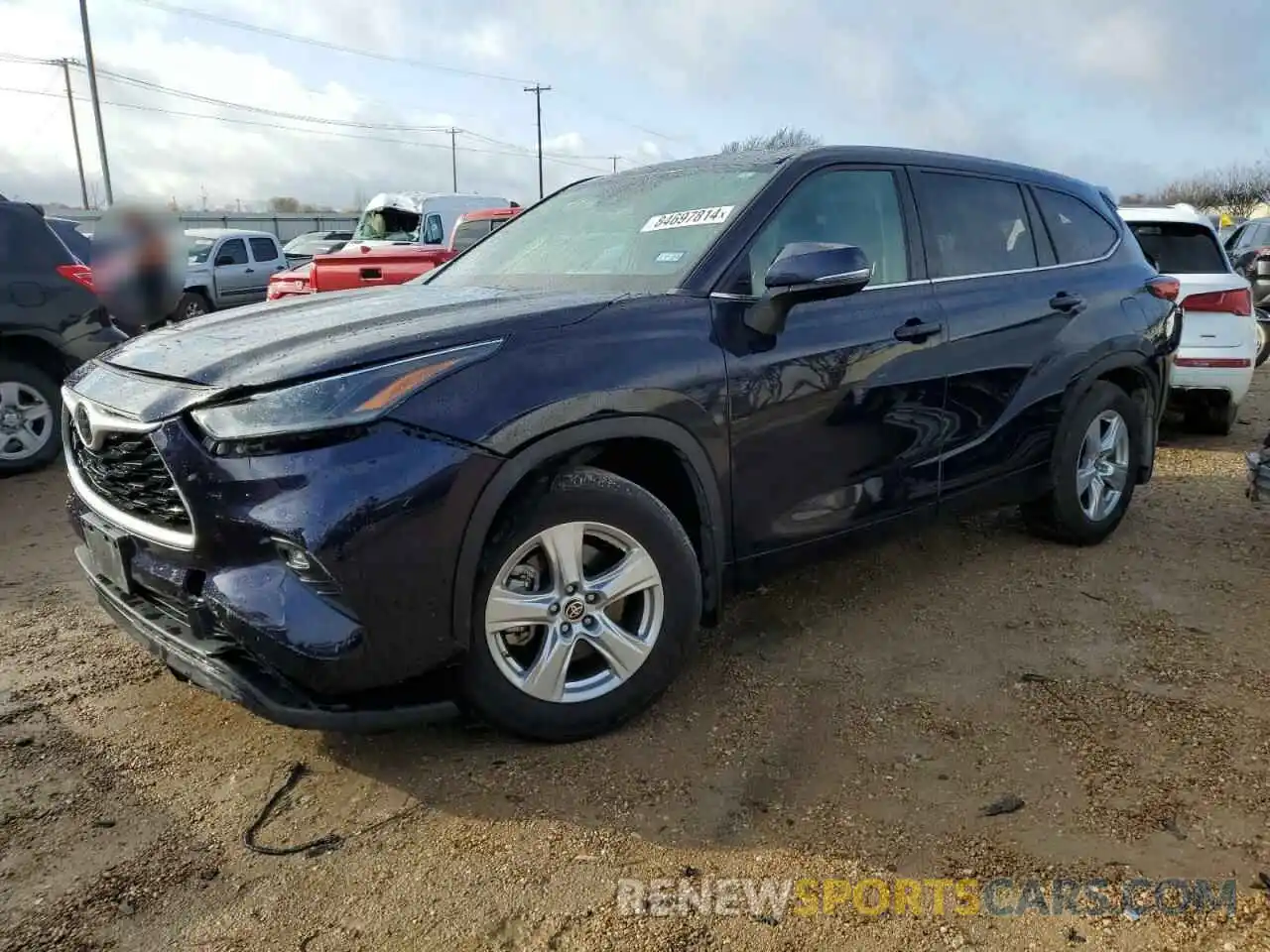 1 Photograph of a damaged car 5TDZZRAH8MS041386 TOYOTA HIGHLANDER 2021