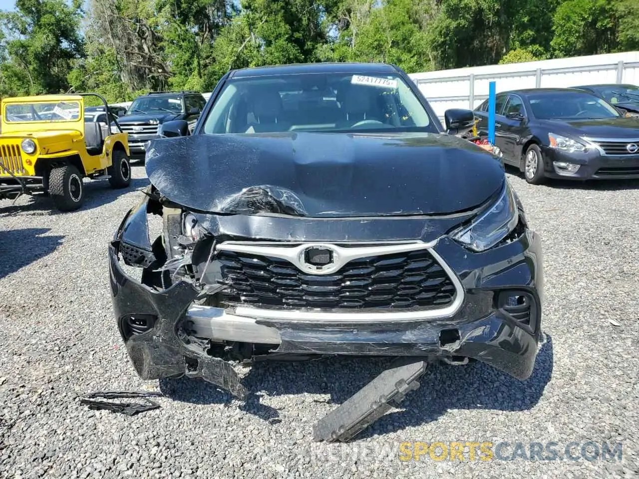 5 Photograph of a damaged car 5TDZZRAH8MS515126 TOYOTA HIGHLANDER 2021