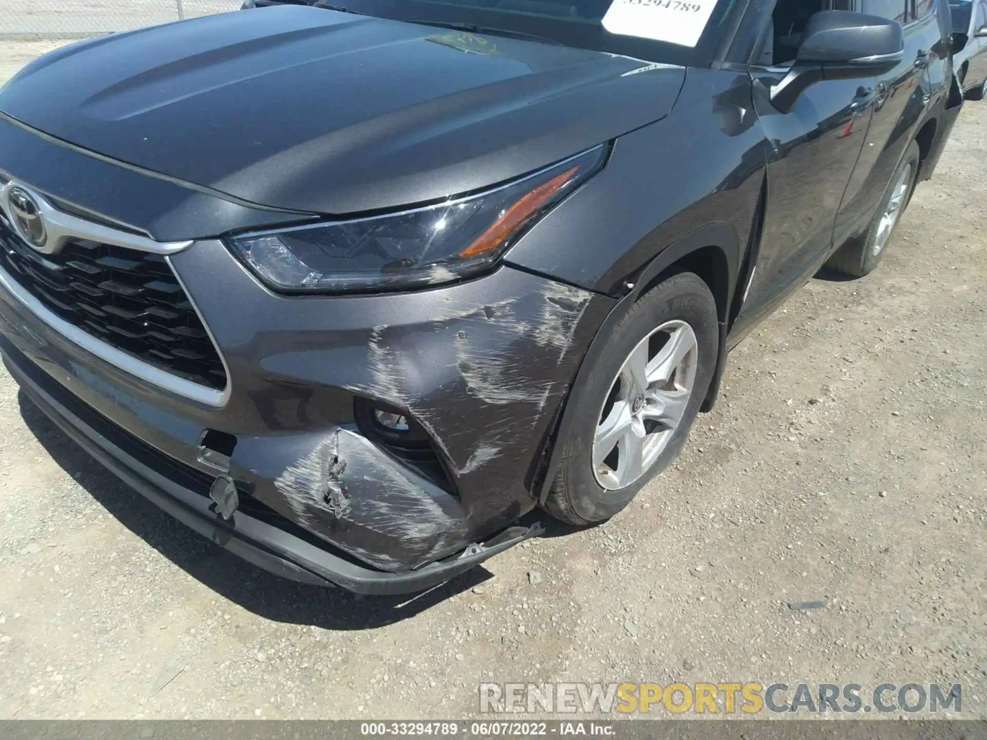 6 Photograph of a damaged car 5TDZZRAH8MS519497 TOYOTA HIGHLANDER 2021