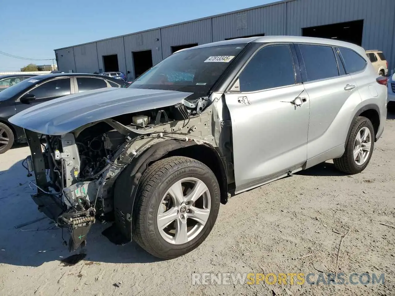1 Photograph of a damaged car 5TDZZRAH8MS519595 TOYOTA HIGHLANDER 2021