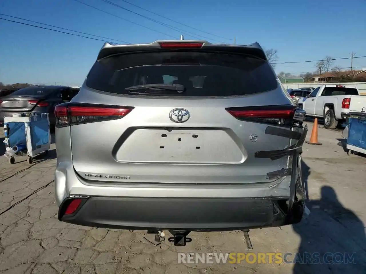 6 Photograph of a damaged car 5TDZZRAH8MS529253 TOYOTA HIGHLANDER 2021